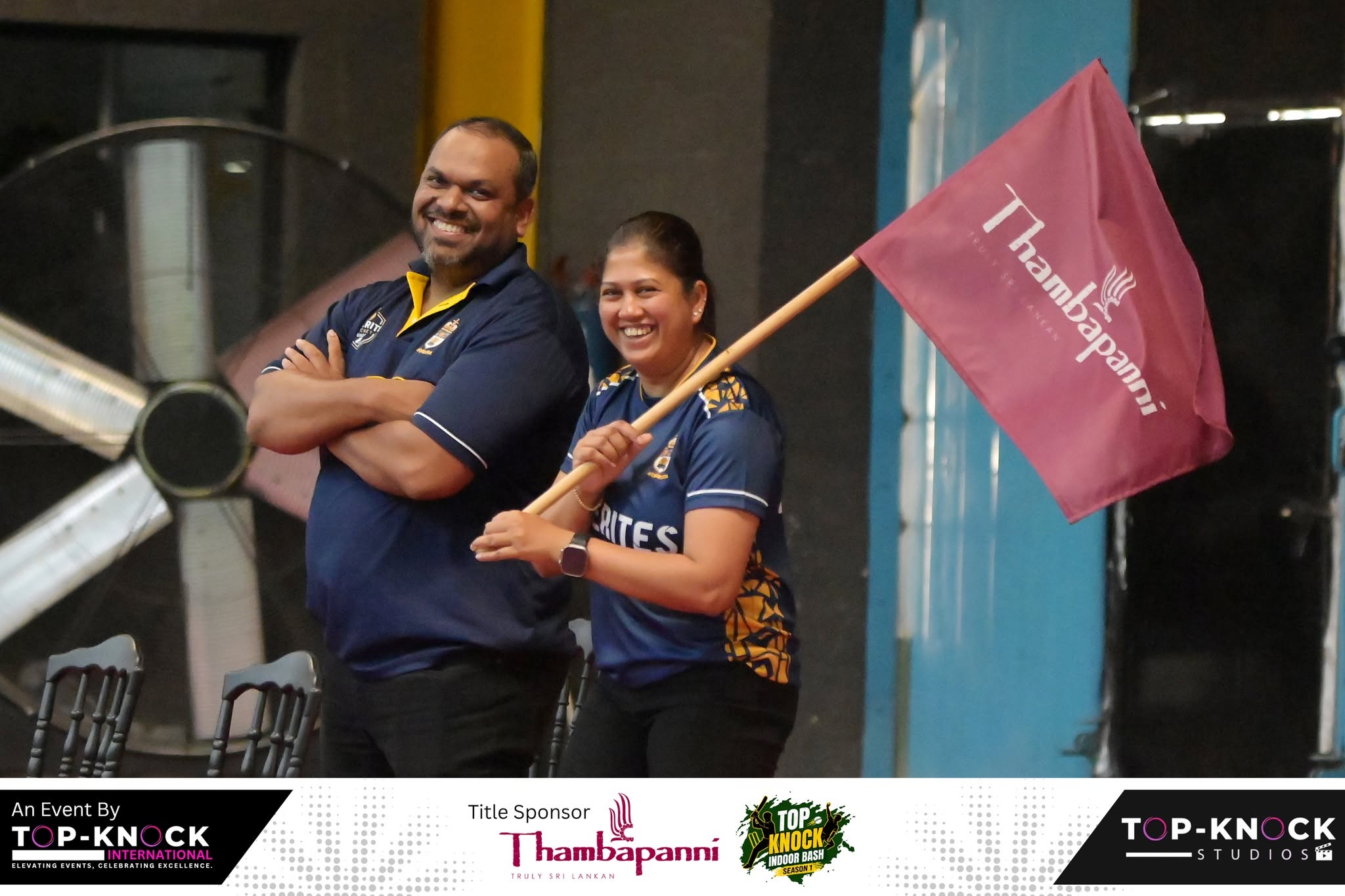 Cricket event flag ceremony